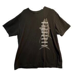 Concepts T Shirt Men Black Color 100 % Cotton‎ Size XL